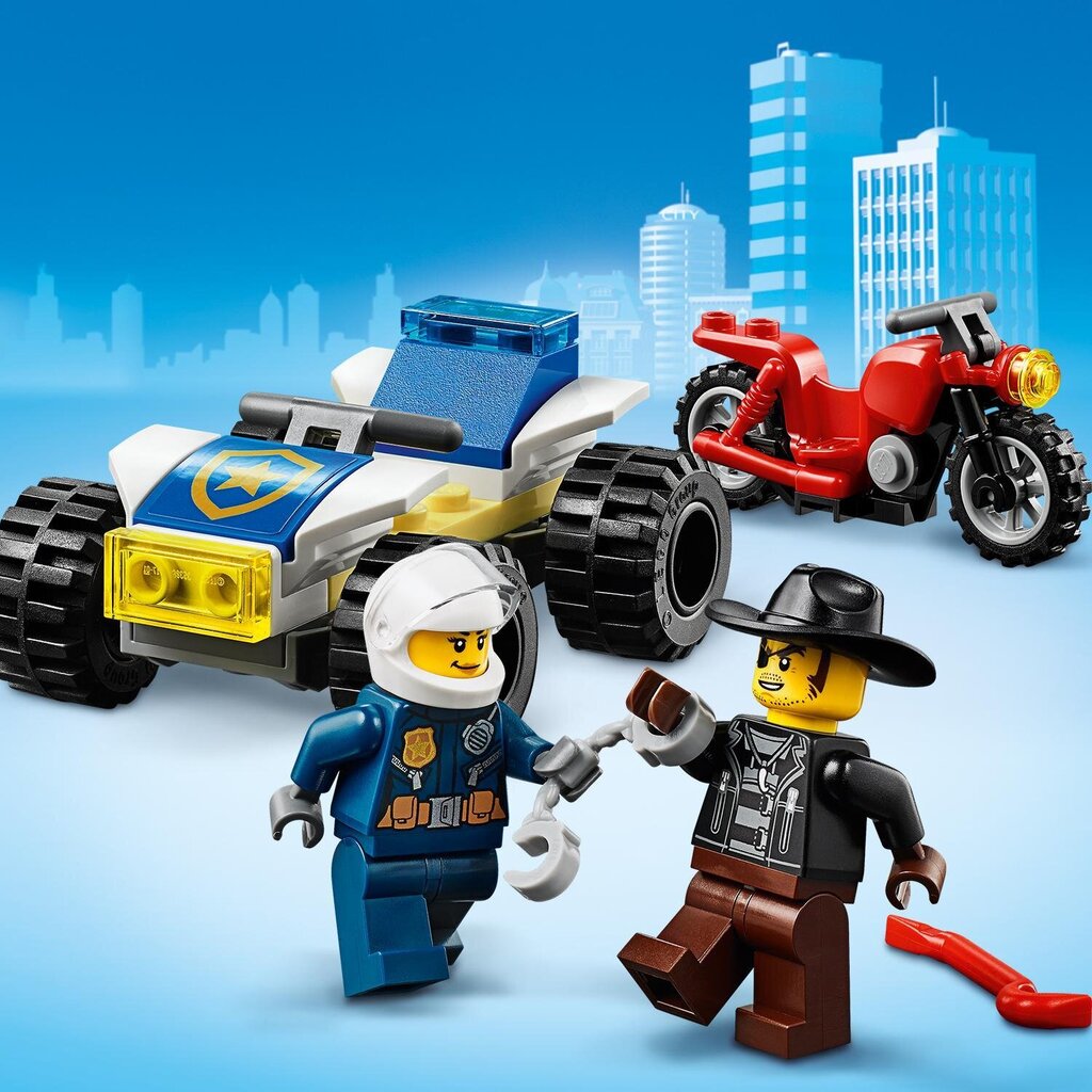 60243 LEGO® City Takaa-ajo poliisihelikopterilla hinta ja tiedot | LEGOT ja rakennuslelut | hobbyhall.fi