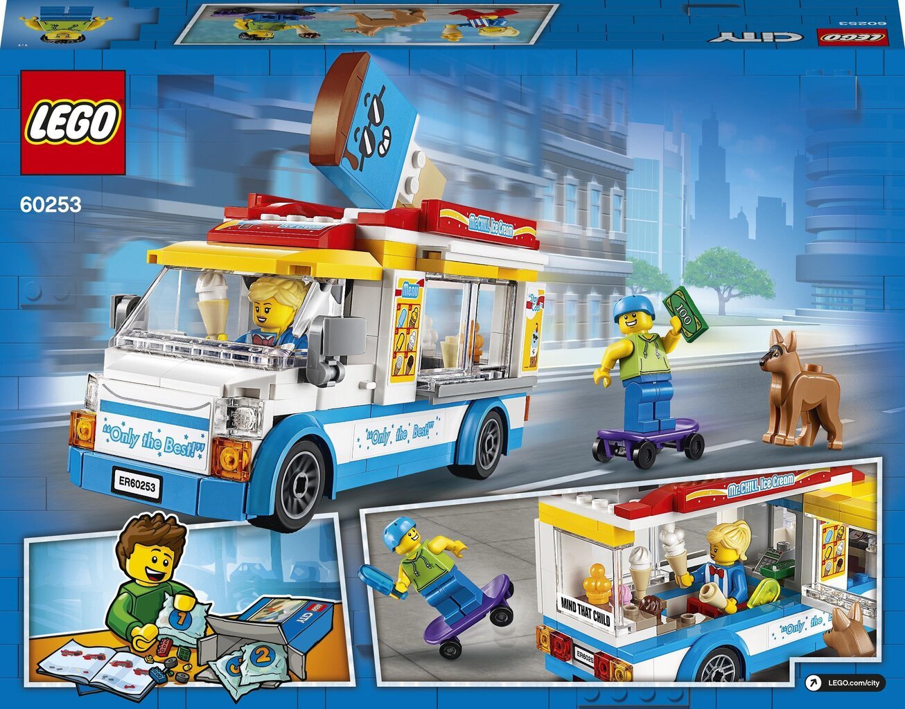 60253 LEGO® City Jäätelöauto hinta ja tiedot | LEGOT ja rakennuslelut | hobbyhall.fi
