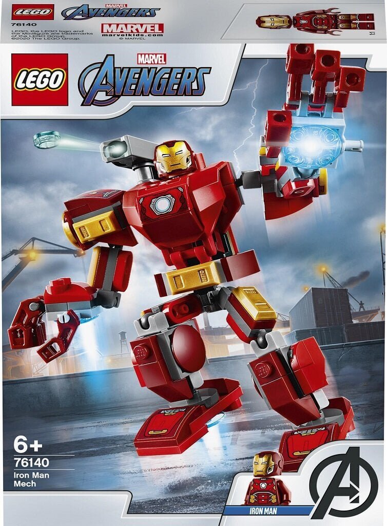 76140 LEGO® Marvel Avengers Iron Man -robotti hinta ja tiedot | LEGOT ja rakennuslelut | hobbyhall.fi