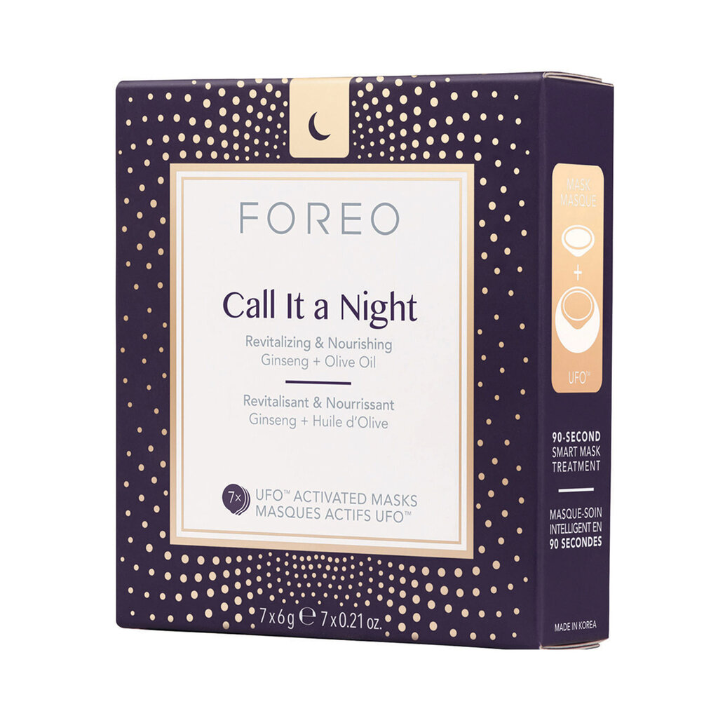 Yönaamio Foreo Call It A Night, 7 kpl hinta ja tiedot | Kasvonaamiot ja silmänalusaamiot | hobbyhall.fi