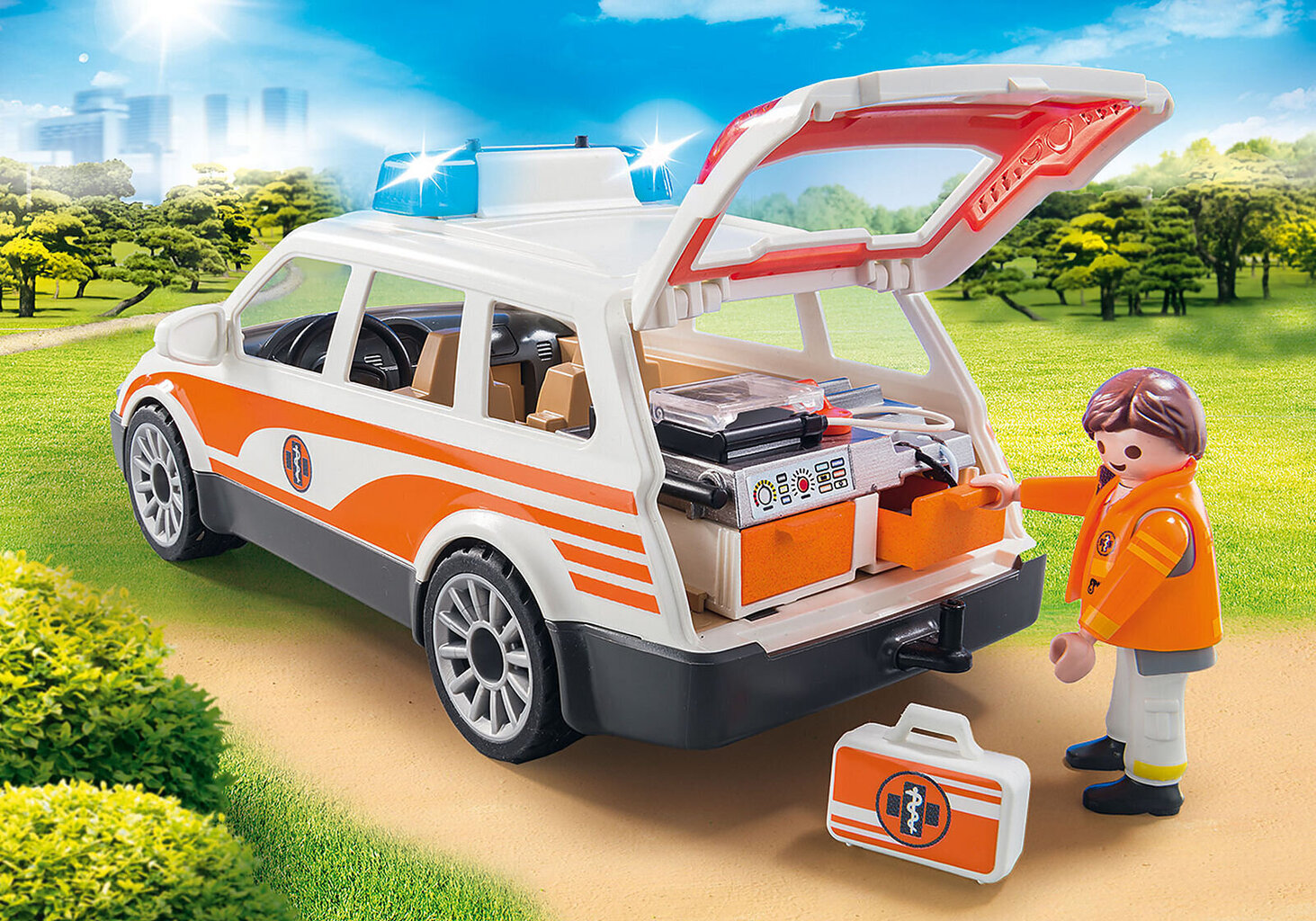 70050 PLAYMOBIL® City Life, Ambulanssi äänillä hinta ja tiedot | LEGOT ja rakennuslelut | hobbyhall.fi