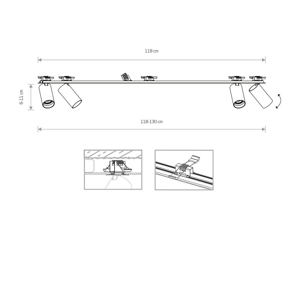 Kattovalaisin Nowodvorski Mono SURFACE 7831 hinta ja tiedot | Kattovalaisimet | hobbyhall.fi