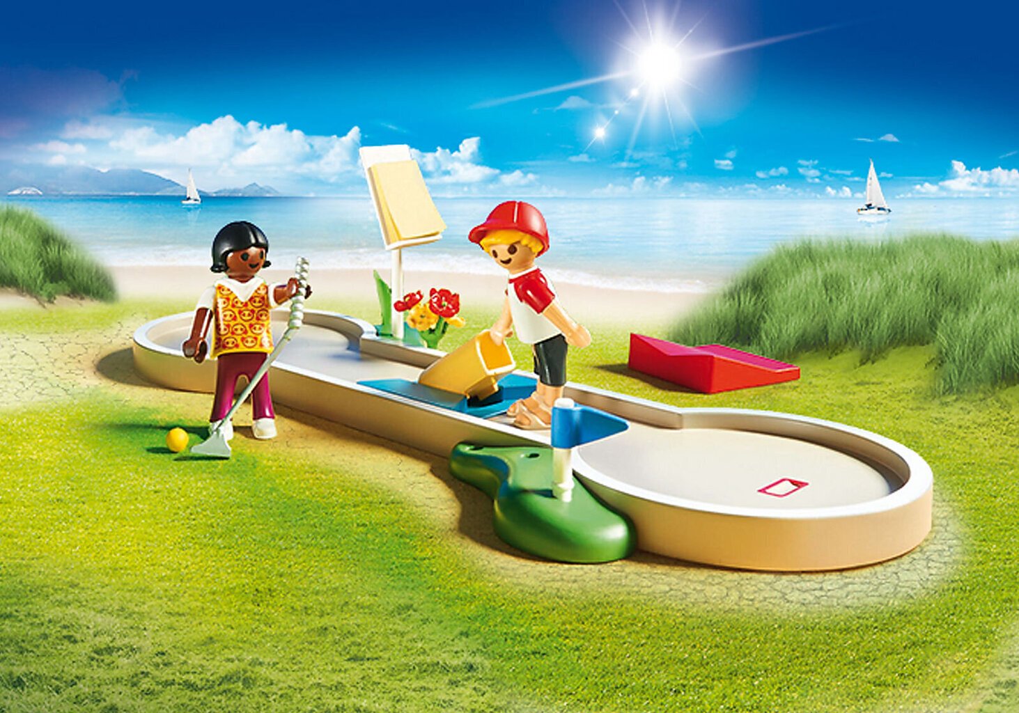 Minigolf 70092 PLAYMOBIL® Family Fun hinta ja tiedot | LEGOT ja rakennuslelut | hobbyhall.fi