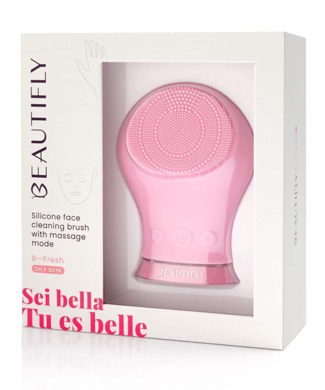 Beautifly B-Fresh, kasvojen puhdistusharja, pinkki hinta ja tiedot | Kasvojenhoitolaitteet | hobbyhall.fi