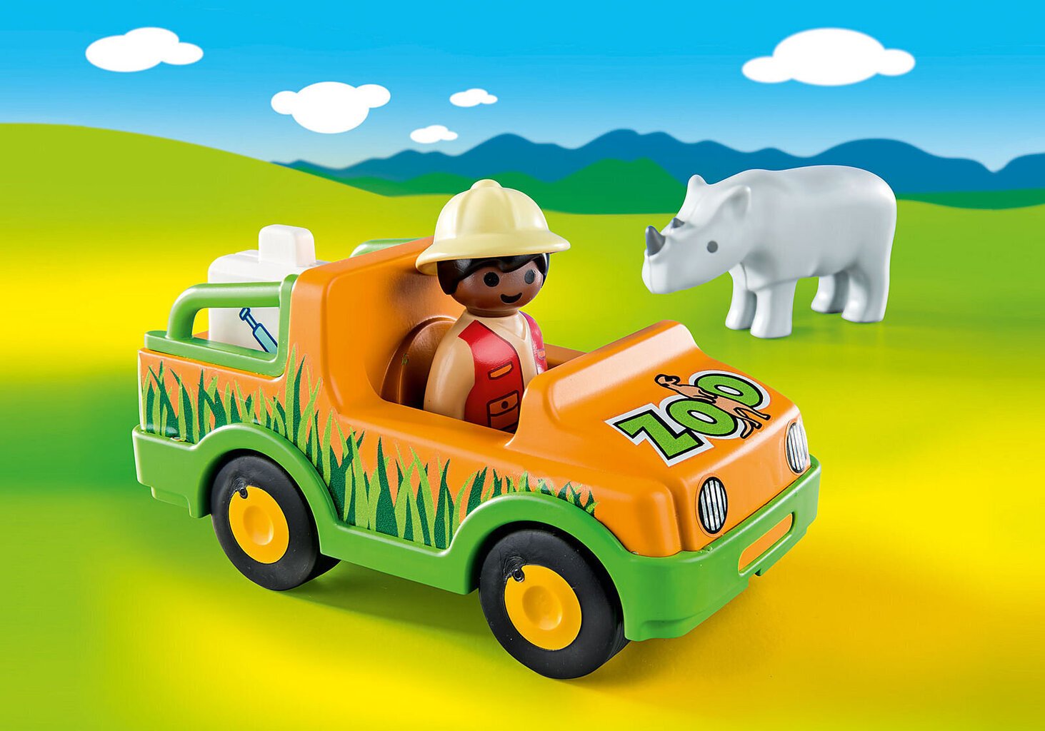 Rong 70182 PLAYMOBIL® 1.2.3., Eläintarha hinta ja tiedot | LEGOT ja rakennuslelut | hobbyhall.fi