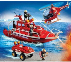 95037 PLAYMOBIL® City Action Firefighter -palontorjuntatiimi sukellusveneen kanssa hinta ja tiedot | LEGOT ja rakennuslelut | hobbyhall.fi