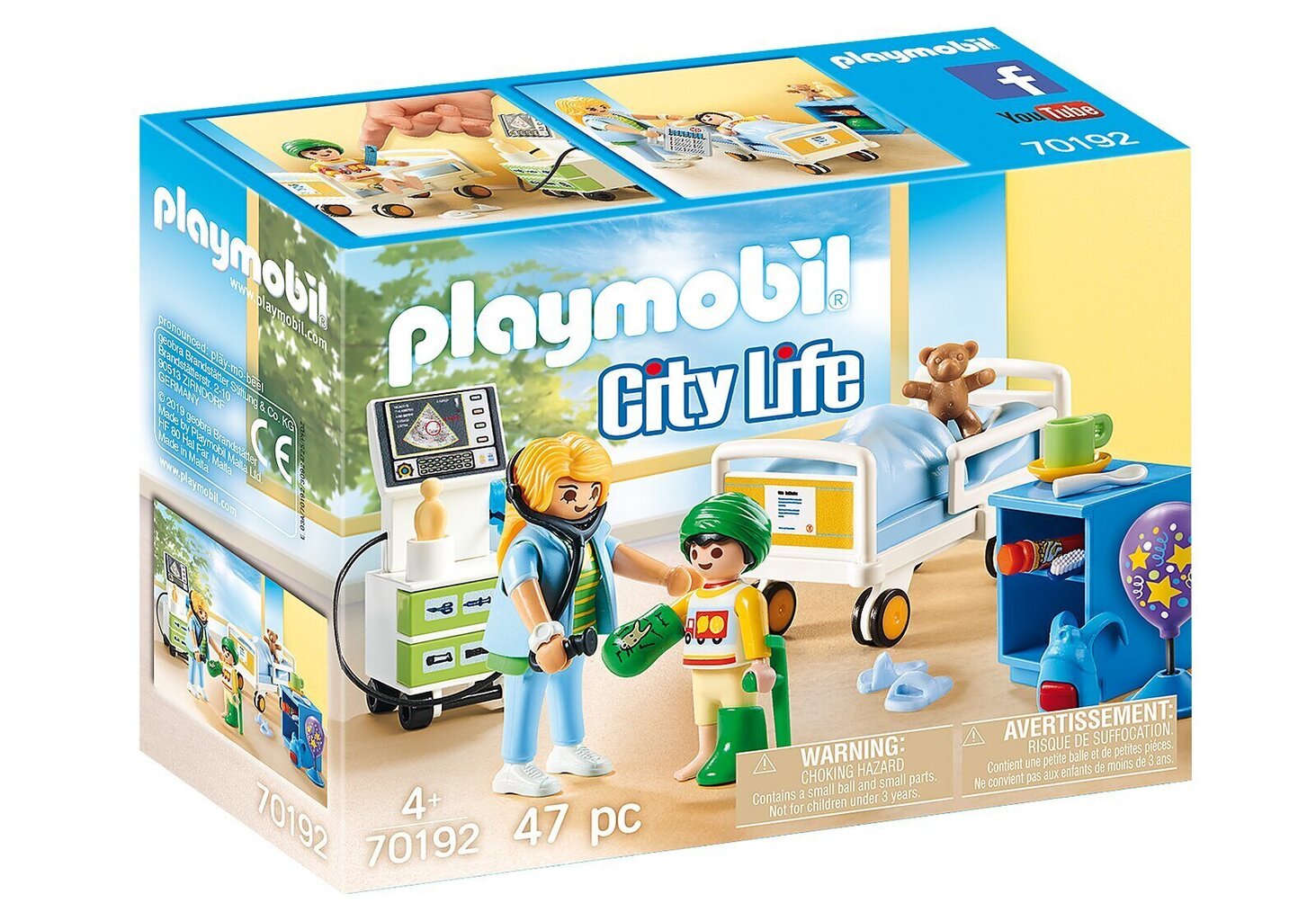 70192 PLAYMOBIL® City Life, lastensairaalan osasto hinta ja tiedot | LEGOT ja rakennuslelut | hobbyhall.fi