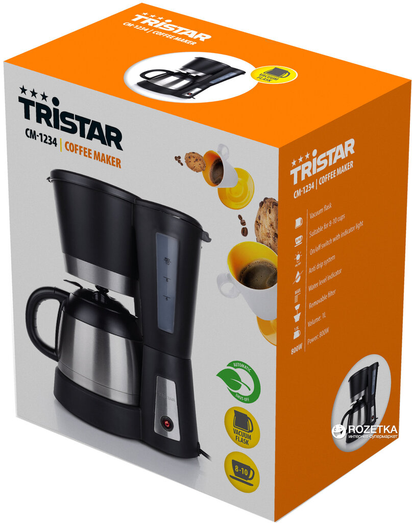 TRISTAR CM-1234 kahvinkeitin hinta ja tiedot | Kahvinkeittimet ja kahvikoneet | hobbyhall.fi