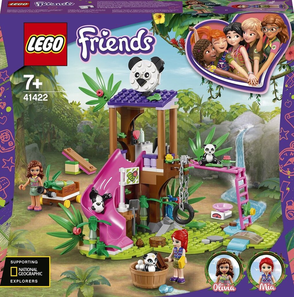 41422 LEGO® Friends Panda viidakossa hinta ja tiedot | LEGOT ja rakennuslelut | hobbyhall.fi