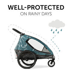 Suojus polkupyörän peräkärryyn Hauck Dryk Duo Raincover hinta ja tiedot | Vaunujen tarvikkeet | hobbyhall.fi