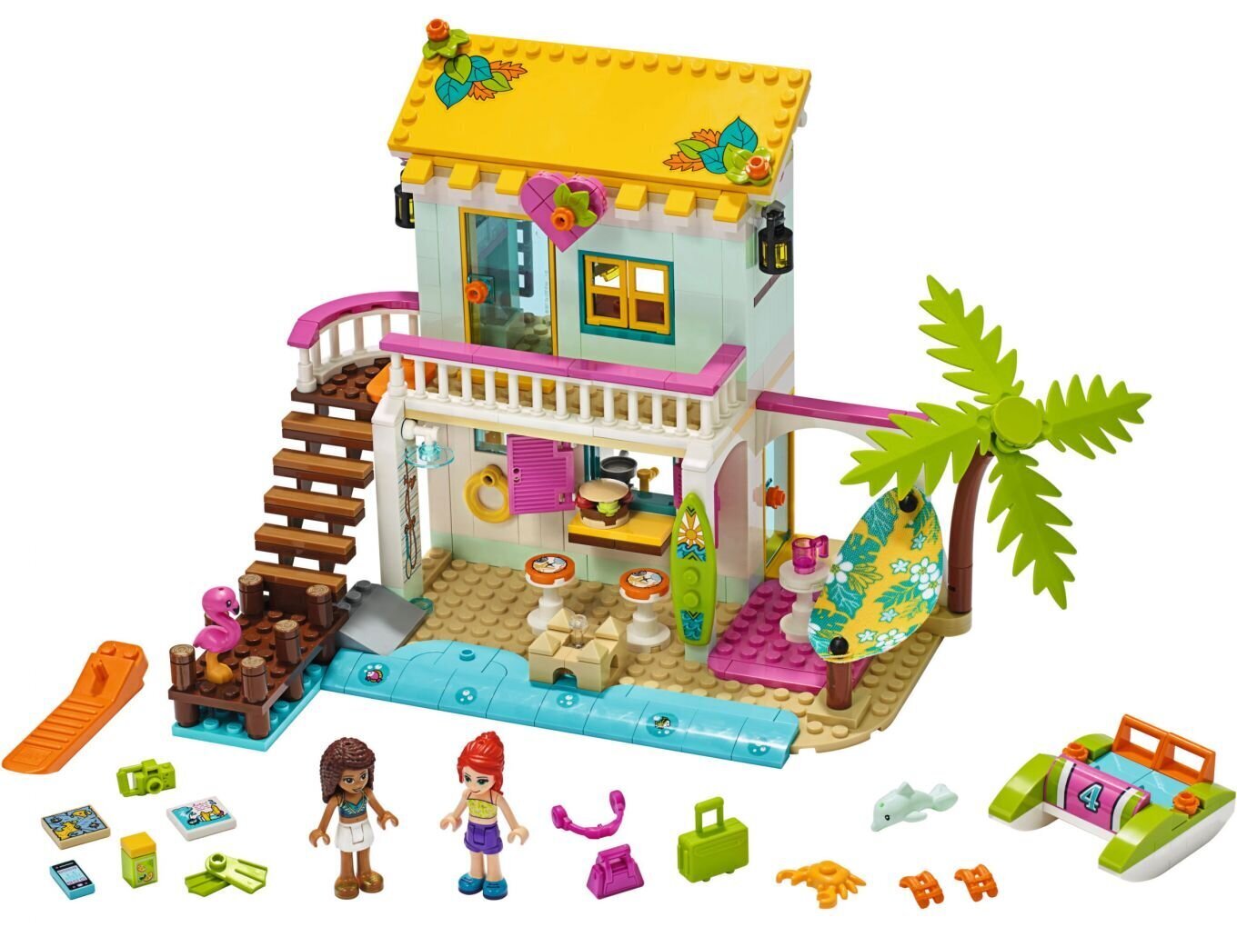 41428 LEGO® Friends Rantahuvila hinta ja tiedot | LEGOT ja rakennuslelut | hobbyhall.fi