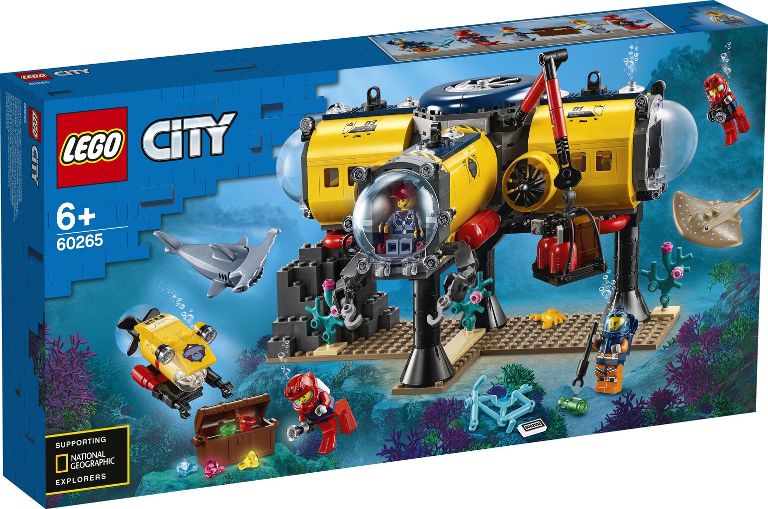 60265 LEGO® City Valtameren tutkimustukikohta hinta ja tiedot | LEGOT ja rakennuslelut | hobbyhall.fi
