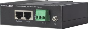 Intellinet PoE+ -virtasovitin teollisuuskäyttöön, 30 W, 1 x RJ45, Gigabit hinta ja tiedot | Intellinet Tietokoneet ja pelaaminen | hobbyhall.fi