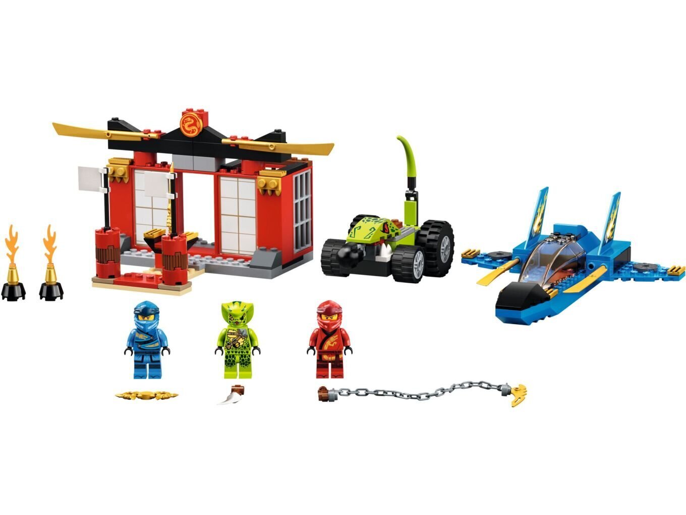 71703 LEGO® NINJAGO Myrskyhävittäjän taistelu hinta ja tiedot | LEGOT ja rakennuslelut | hobbyhall.fi