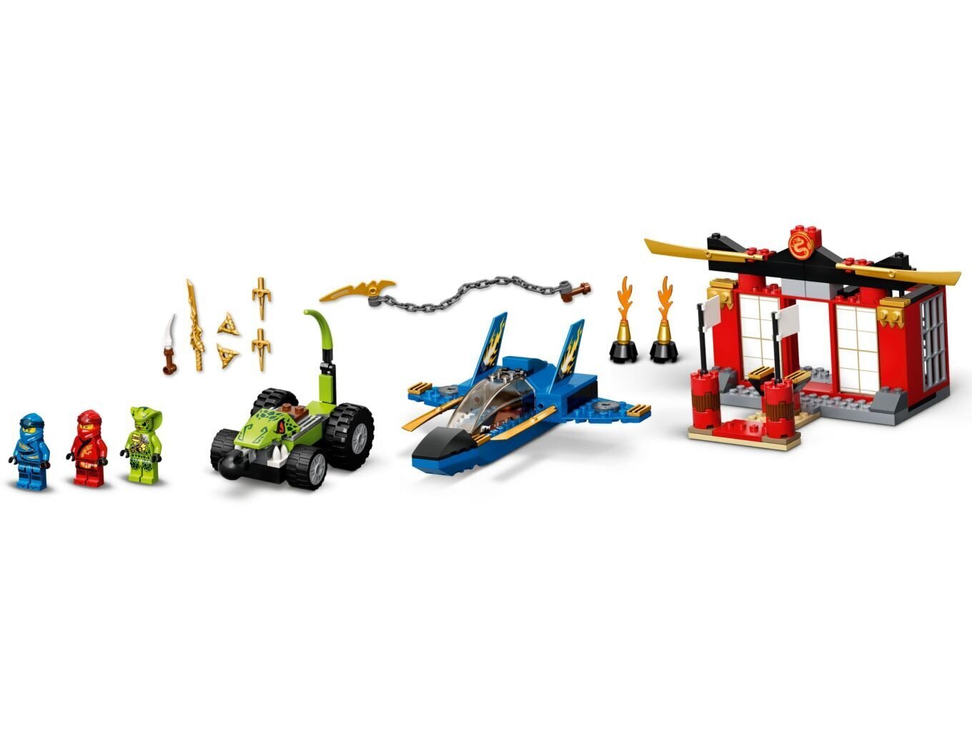 71703 LEGO® NINJAGO Myrskyhävittäjän taistelu hinta ja tiedot | LEGOT ja rakennuslelut | hobbyhall.fi