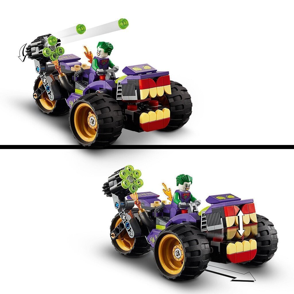 76159 LEGO® Super Heroes Jokerin kolmipyöräinen ajojahti hinta ja tiedot | LEGOT ja rakennuslelut | hobbyhall.fi