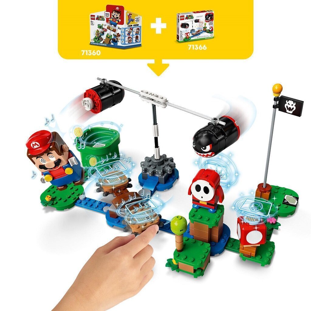 71366 LEGO® Super Mario Boomer Bill Barrage -laajennussarja hinta ja tiedot | LEGOT ja rakennuslelut | hobbyhall.fi