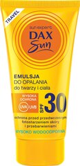 Aurinkosuojavoide kasvoille ja vartalolle Dax Sun SPF 30 travel, 50ml hinta ja tiedot | Aurinkovoiteet | hobbyhall.fi