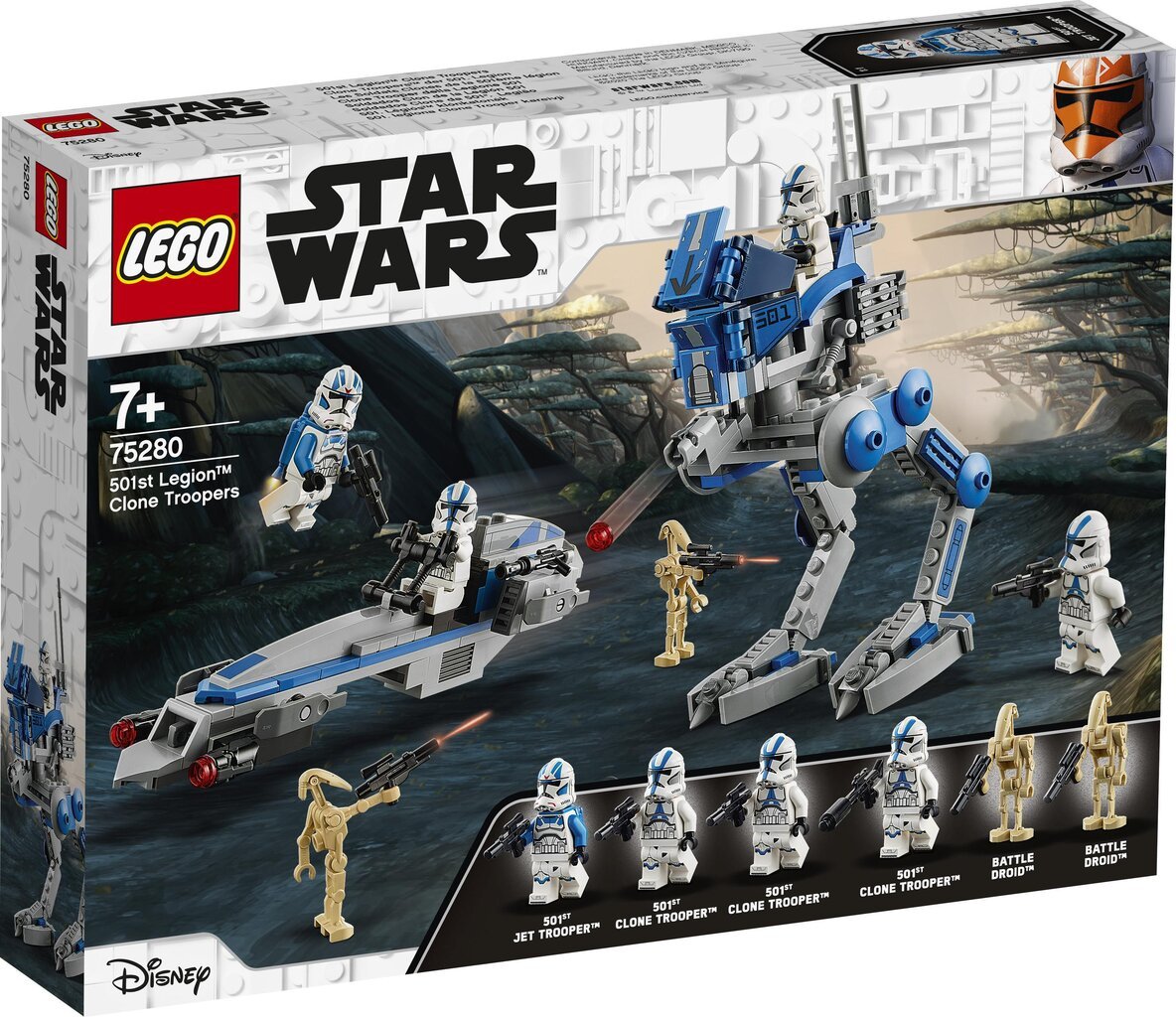 75280 LEGO® Star Wars 501. legioonan kloonisoturit hinta ja tiedot | LEGOT ja rakennuslelut | hobbyhall.fi