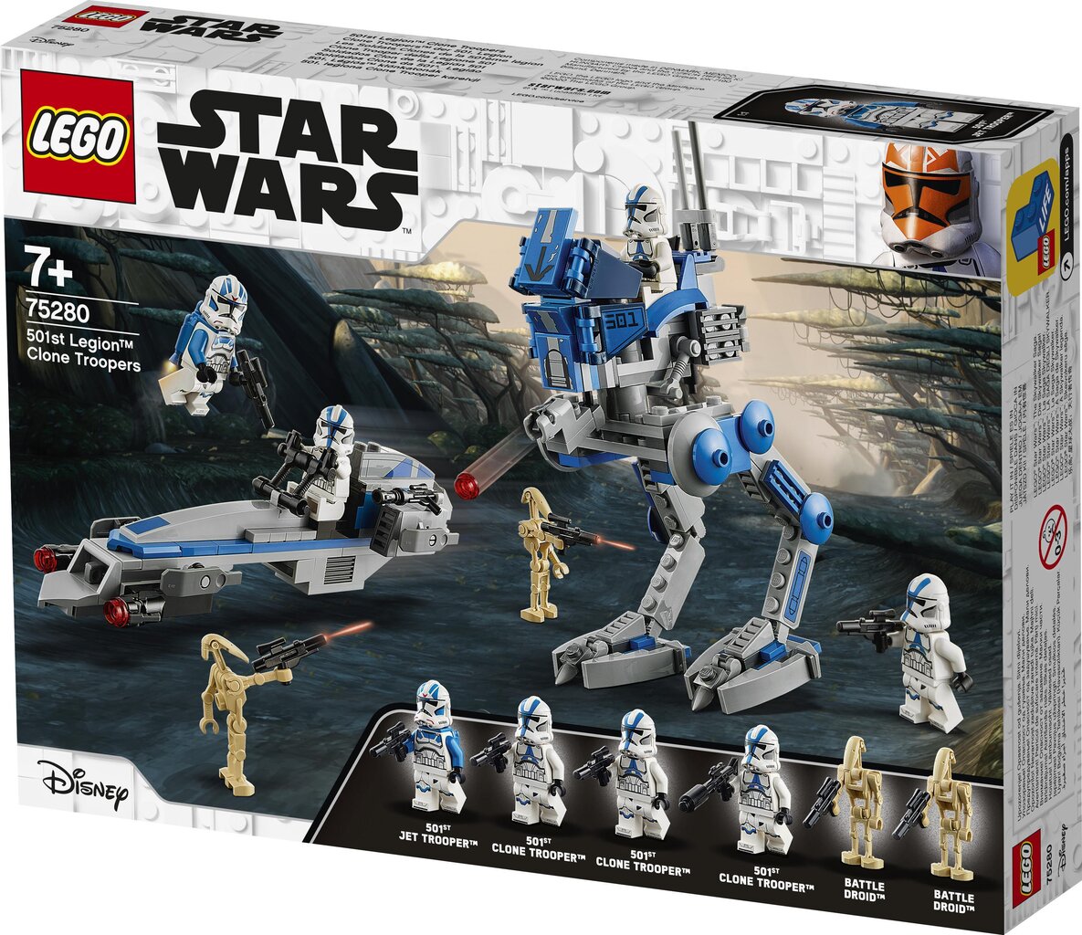 75280 LEGO® Star Wars 501. legioonan kloonisoturit hinta ja tiedot | LEGOT ja rakennuslelut | hobbyhall.fi