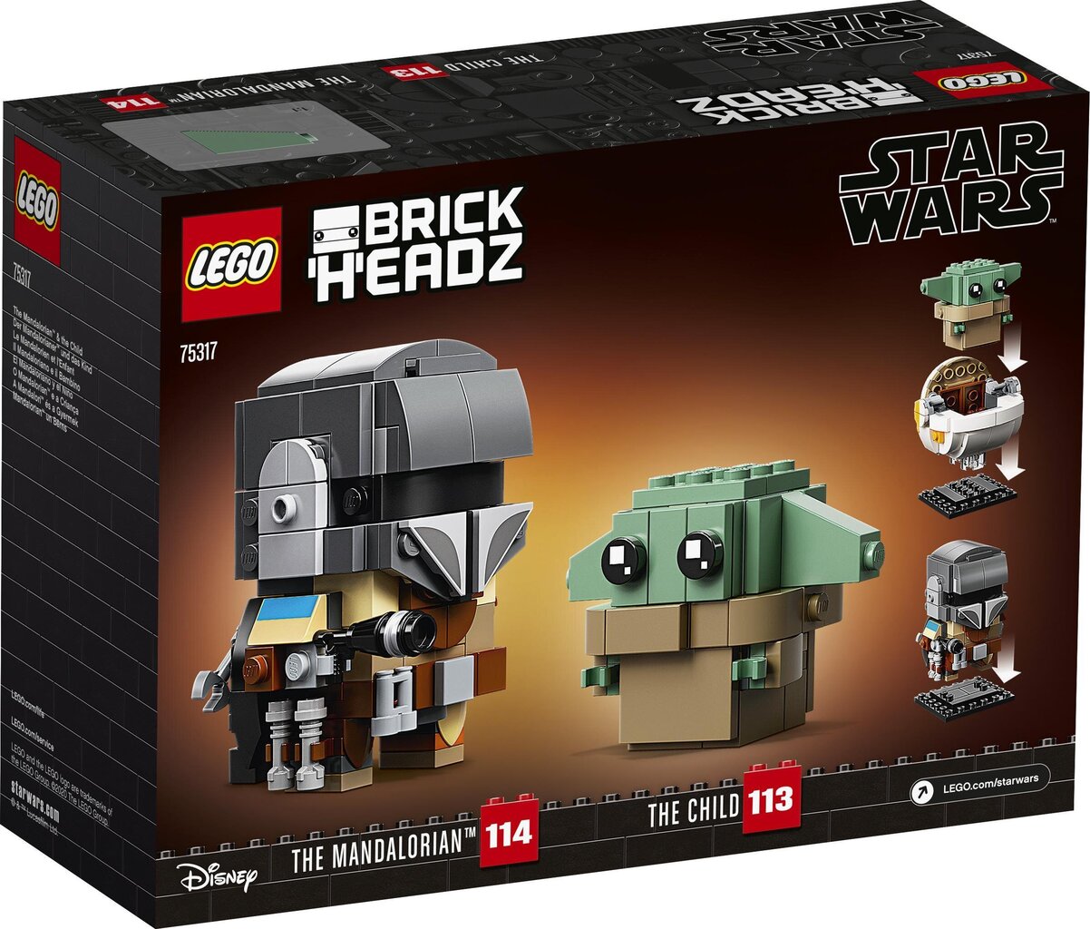 75317 LEGO® Star Wars Mandalorian ja lapsi hinta ja tiedot | LEGOT ja rakennuslelut | hobbyhall.fi