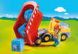 70126 PLAYMOBIL® 1.2.3, Kuormalava-auto hinta ja tiedot | LEGOT ja rakennuslelut | hobbyhall.fi