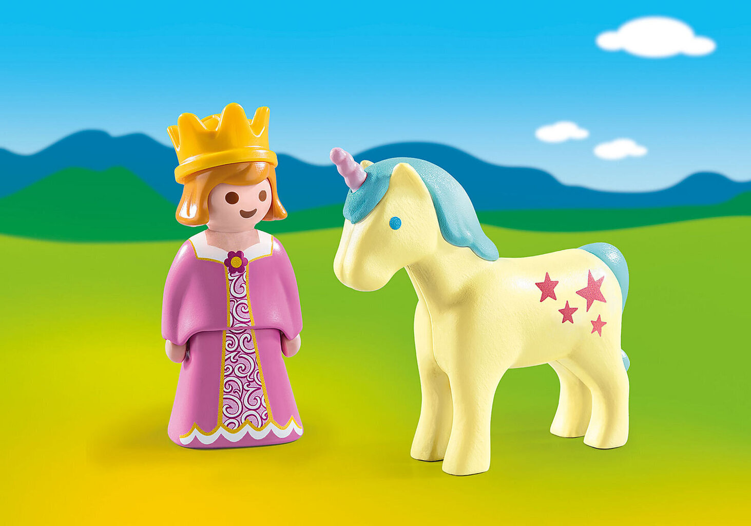 70127 PLAYMOBIL® 1.2.3 Prinsessa yksisarvisen kanssa hinta ja tiedot | LEGOT ja rakennuslelut | hobbyhall.fi