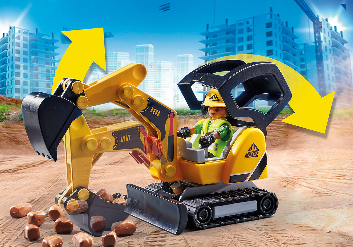 70443 PLAYMOBIL® City Action Rakennustyömaa hinta ja tiedot | LEGOT ja rakennuslelut | hobbyhall.fi