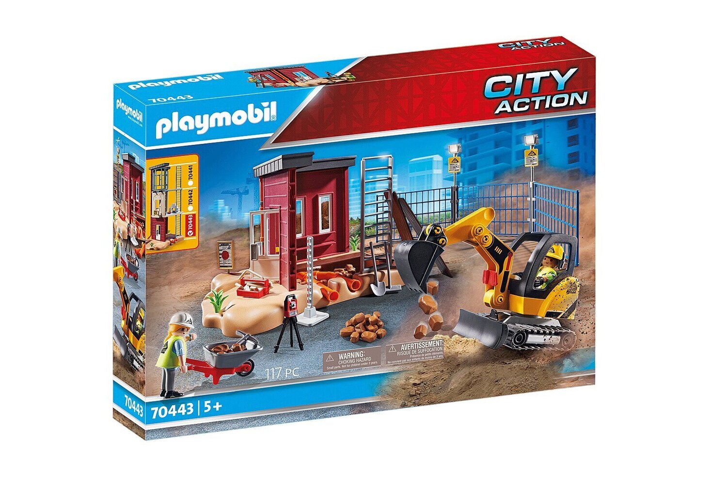 70443 PLAYMOBIL® City Action Rakennustyömaa hinta ja tiedot | LEGOT ja rakennuslelut | hobbyhall.fi
