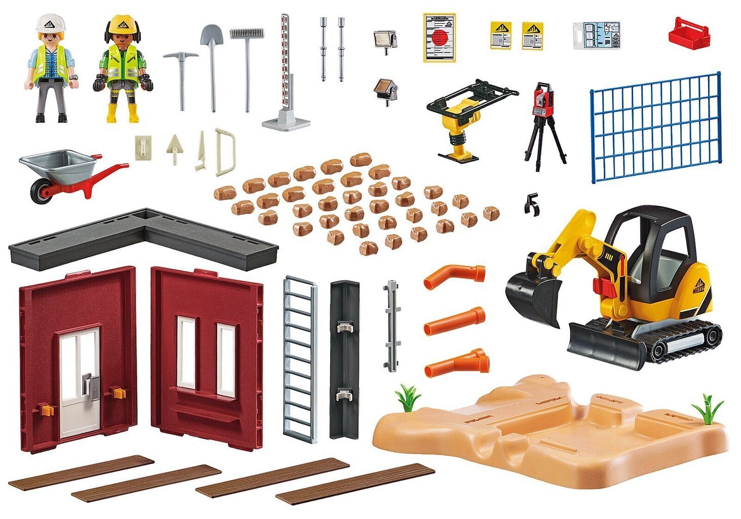 70443 PLAYMOBIL® City Action Rakennustyömaa hinta ja tiedot | LEGOT ja rakennuslelut | hobbyhall.fi