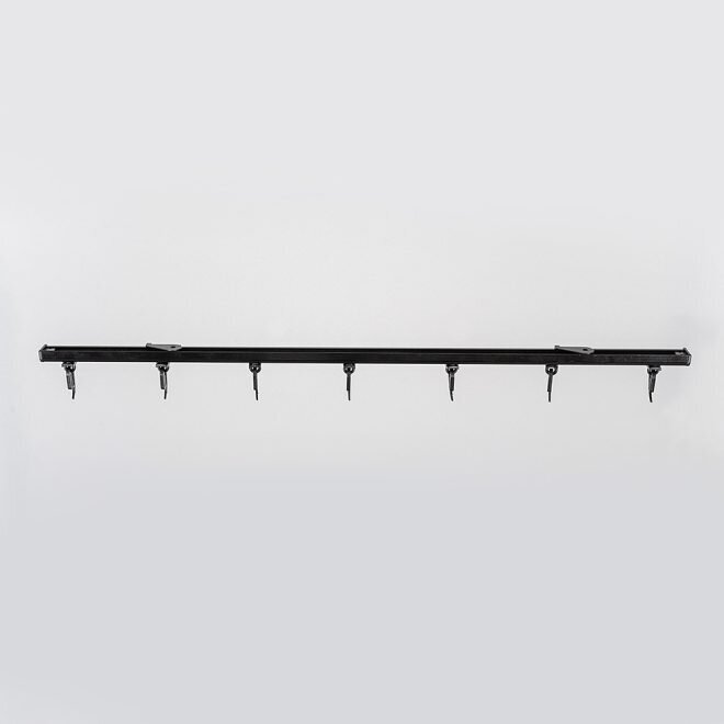 Alumiinilista "D-PROFILE" musta sp., 250 cm hinta ja tiedot | Verhotangot | hobbyhall.fi