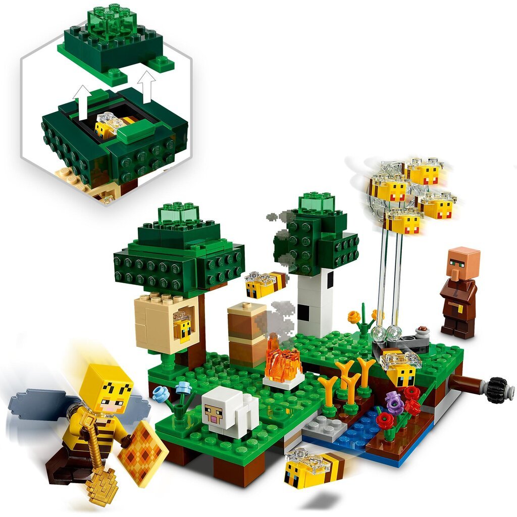 21165 LEGO® Minecraft Mehiläistarha hinta ja tiedot | LEGOT ja rakennuslelut | hobbyhall.fi