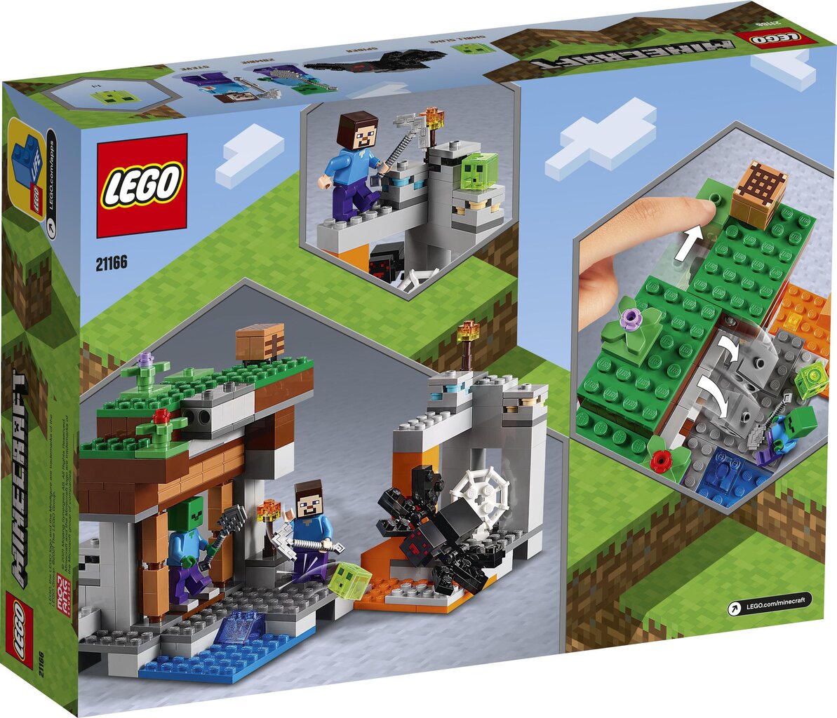 21166 LEGO® Minecraft Hylätty kaivos hinta ja tiedot | LEGOT ja rakennuslelut | hobbyhall.fi