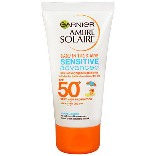 Garnier Ambre Solaire SPF 50+ Sensitive Advanced - Aurinkosuojavoide lapsille, 50 ml hinta ja tiedot | Aurinkovoiteet | hobbyhall.fi