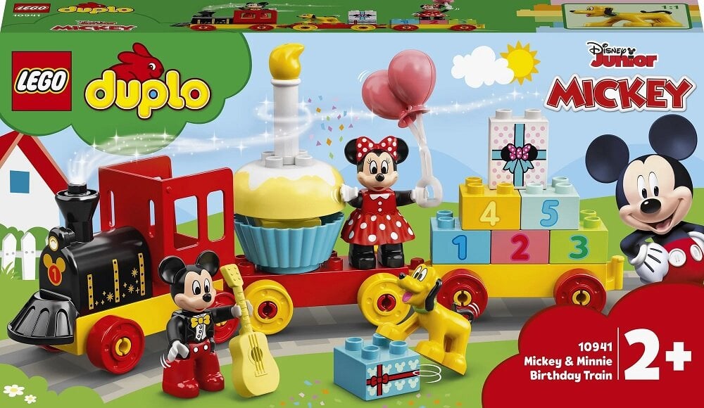 10941 LEGO® DUPLO Mikin ja Minnin syntymäpäiväjuna hinta ja tiedot | LEGOT ja rakennuslelut | hobbyhall.fi