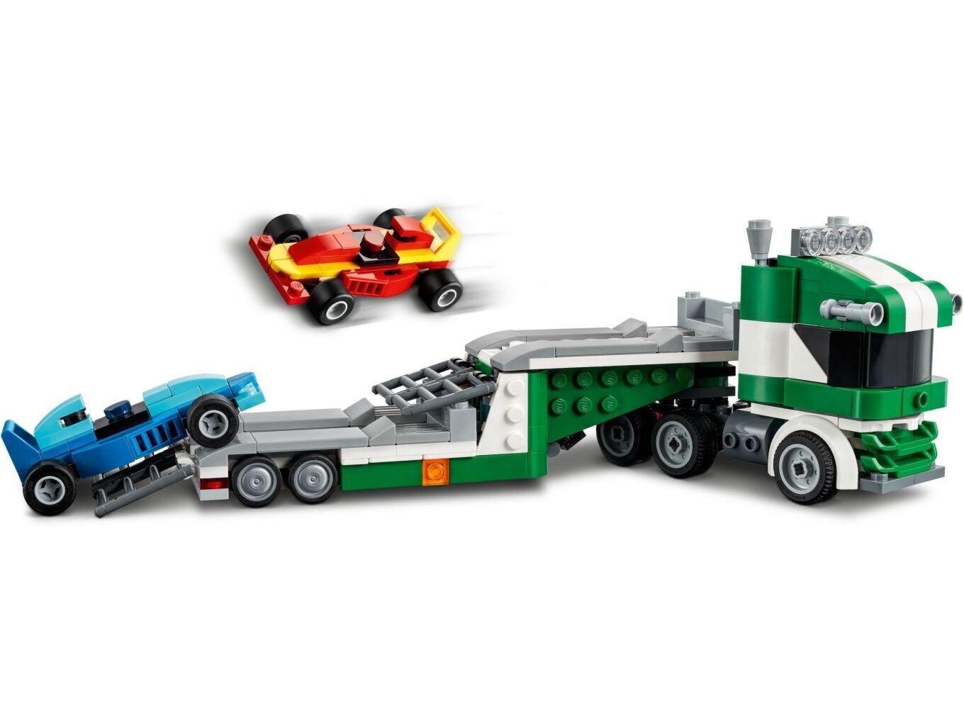 31113 LEGO® Kilpa-autojen kuljetusauto hinta ja tiedot | LEGOT ja rakennuslelut | hobbyhall.fi