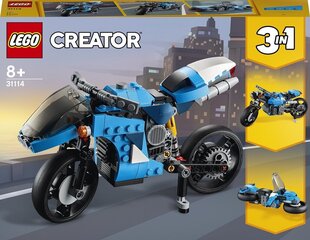 31114 LEGO® Supermoottoripyörä hinta ja tiedot | LEGOT ja rakennuslelut | hobbyhall.fi