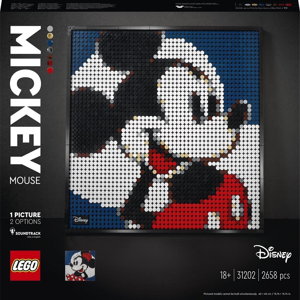 31202 LEGO® Art Disneyn Mikki -hiiri hinta ja tiedot | LEGOT ja rakennuslelut | hobbyhall.fi