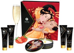 Shunga The Geisha's Secret Kit Strawberry Sparkling Wine, 5 kappaletta hinta ja tiedot | Shunga Erotiikkatuotteet | hobbyhall.fi