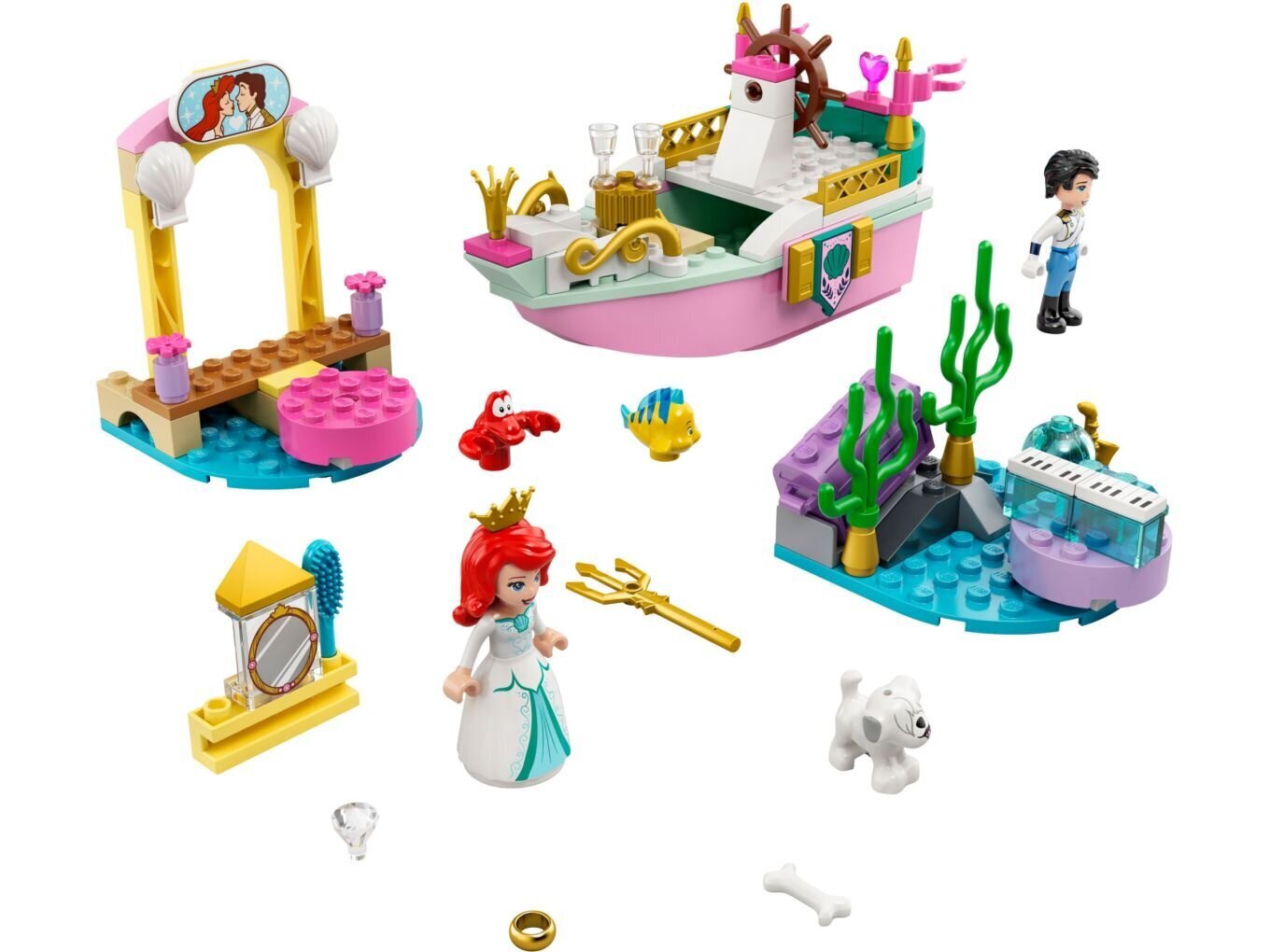 43191 LEGO® Arielin juhla-alus hinta ja tiedot | LEGOT ja rakennuslelut | hobbyhall.fi