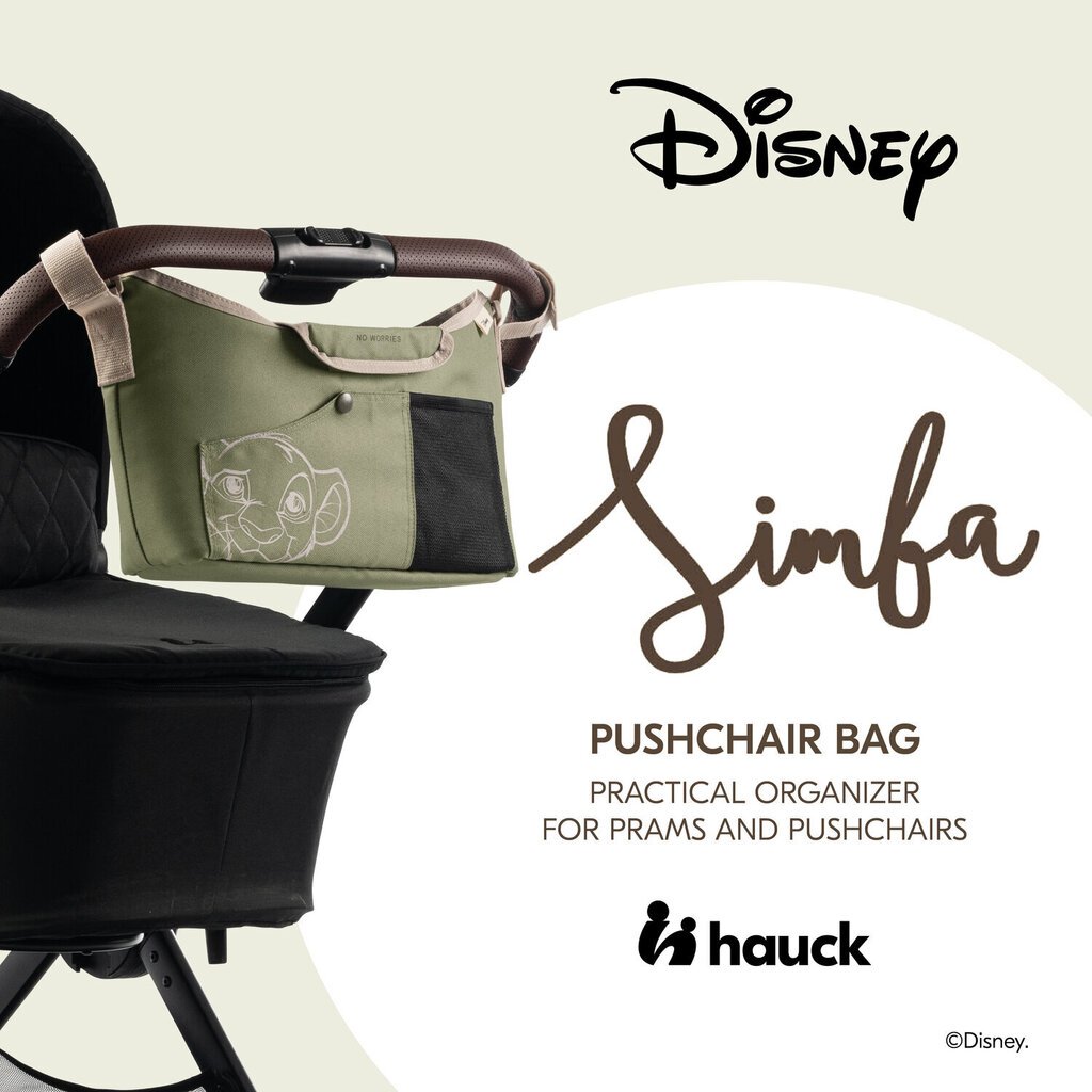 Laukku Hauck Pushchair Bag, oliivi hinta ja tiedot | Vaunujen tarvikkeet | hobbyhall.fi