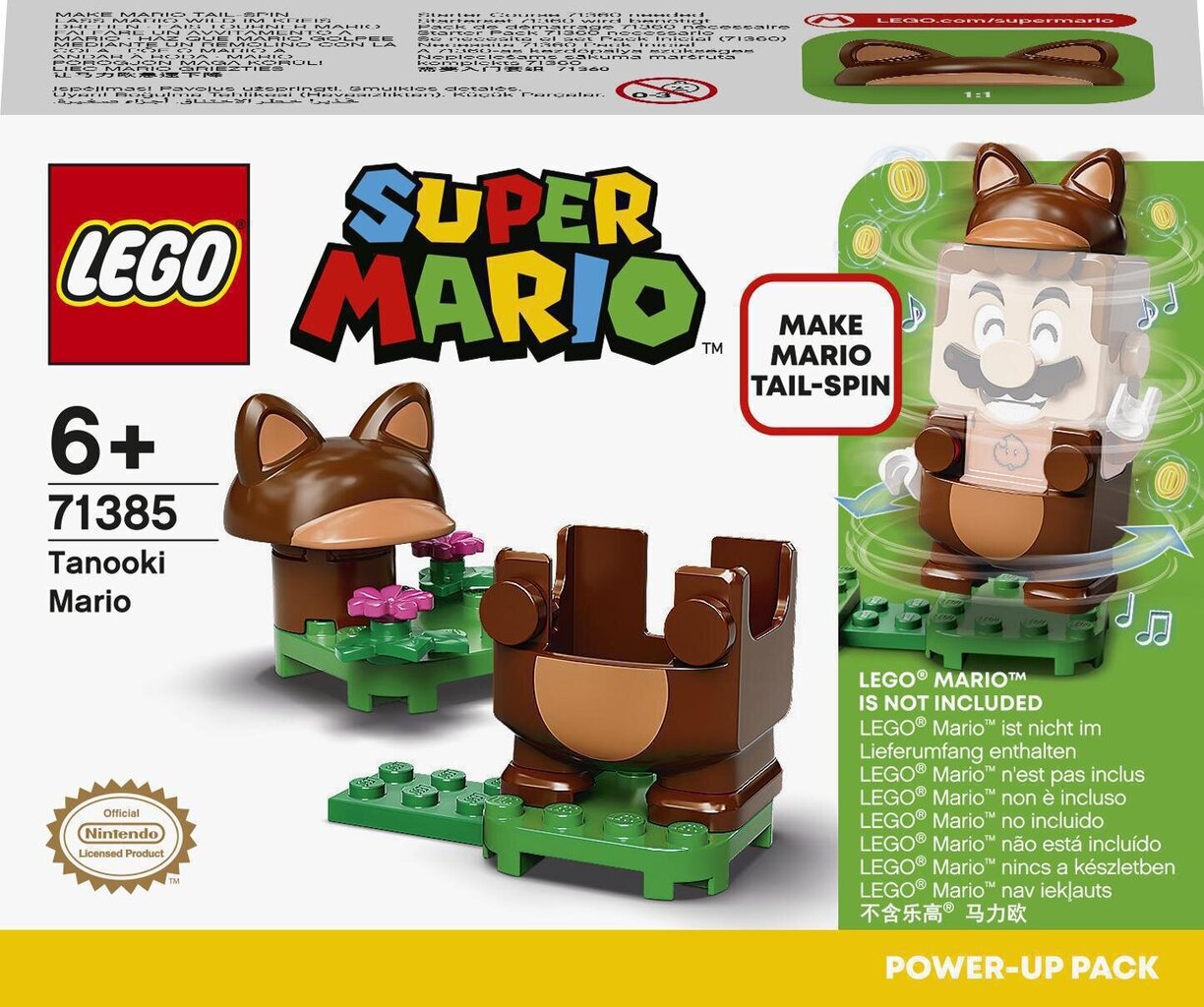 71385 LEGO® Super Mario Tanooki Mario -tehostuspakkaus hinta ja tiedot | LEGOT ja rakennuslelut | hobbyhall.fi