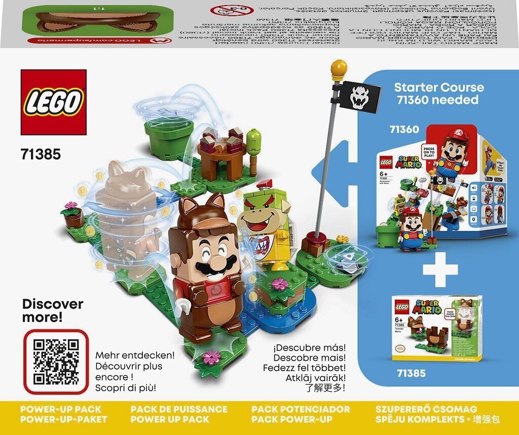 71385 LEGO® Super Mario Tanooki Mario -tehostuspakkaus hinta ja tiedot | LEGOT ja rakennuslelut | hobbyhall.fi