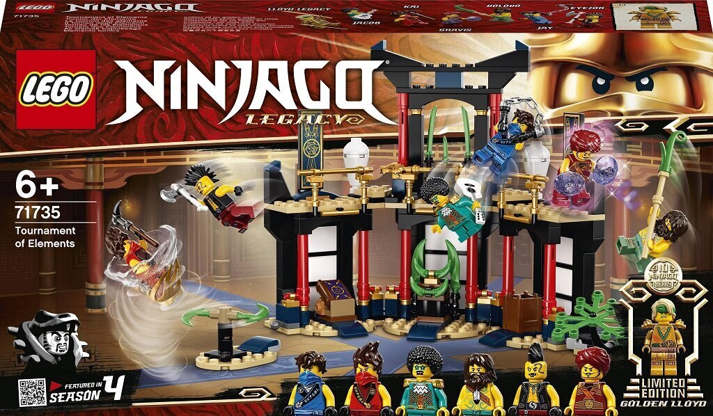 71735 LEGO® NINJAGO Elementtiturnaus hinta ja tiedot | LEGOT ja rakennuslelut | hobbyhall.fi