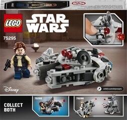 75295 LEGO® Star Wars Millennium Falcon mikrohävittäjä hinta ja tiedot | LEGOT ja rakennuslelut | hobbyhall.fi