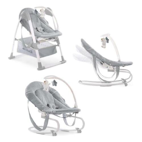 Hauck syöttötuoli Sit N Relax 3in1, Stretch Grey hinta ja tiedot | Syöttötuolit | hobbyhall.fi