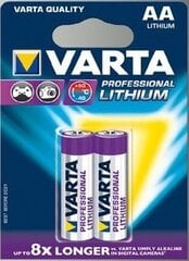 Varta Lithium AA, Paristot 2 kpl. hinta ja tiedot | Paristot | hobbyhall.fi
