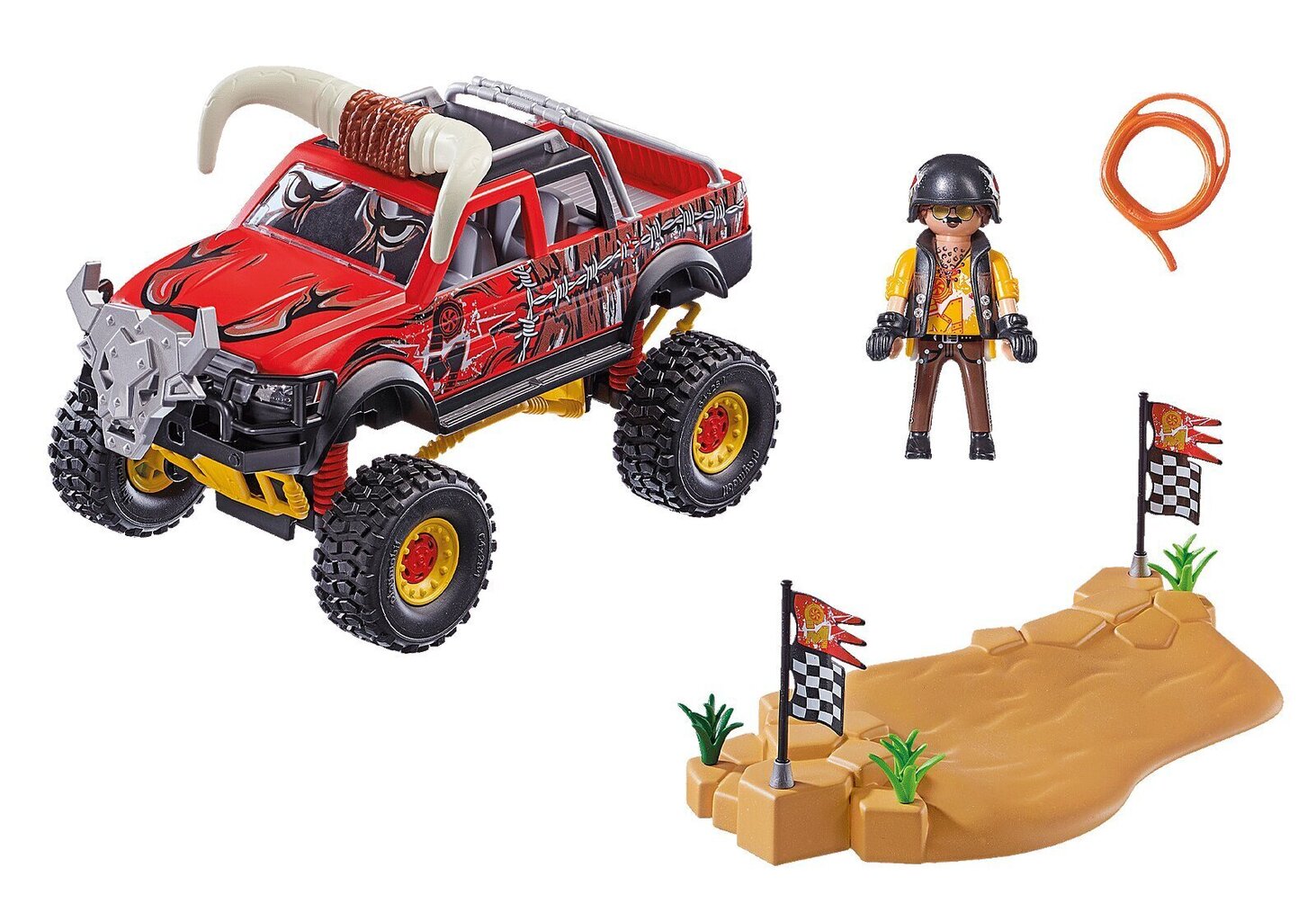 70549 PLAYMOBIL® Stuntshow Cascade -malliauto Bull Monster hinta ja tiedot | LEGOT ja rakennuslelut | hobbyhall.fi