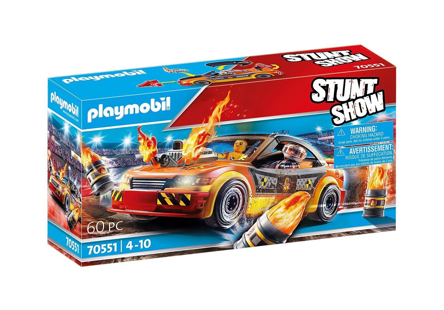 Playmobil® Stuntshow - Crash Car (70551) hinta ja tiedot | LEGOT ja rakennuslelut | hobbyhall.fi