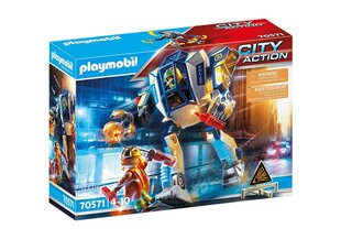 70571 PLAYMOBIL® City Action poliisirobotti hinta ja tiedot | LEGOT ja rakennuslelut | hobbyhall.fi